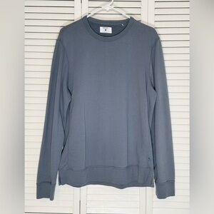 Jason Scott Crewneck Sweatshirt Men's Size L French Terry Pima Cotton Blue Gray